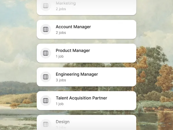 Pipeline template editor in Join showing different stage configurations for engineering, sales and retail role families