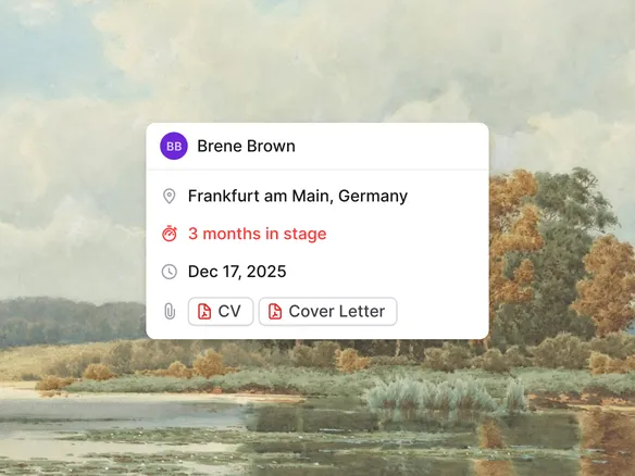 Pipeline analytics view in Join showing time-in-stage and conversion rates per pipeline stage