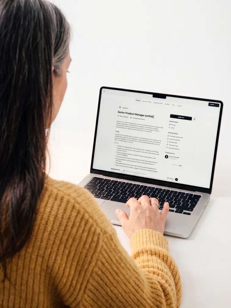 AI job description generator in Join