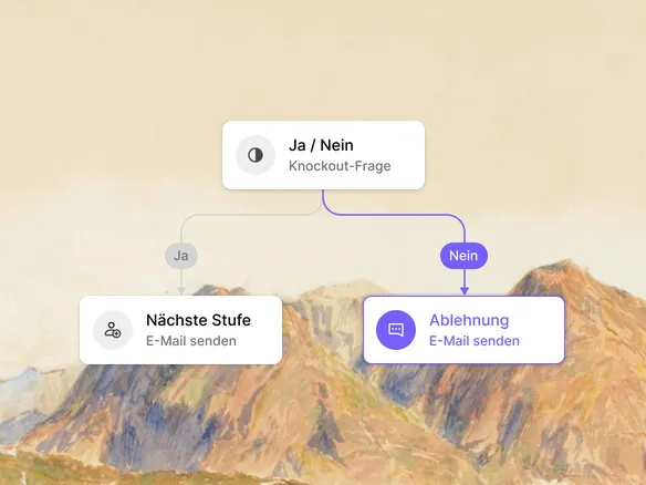 Bedingter Verzweigungs-Workflow in Join mit Routing nach Score und Standort