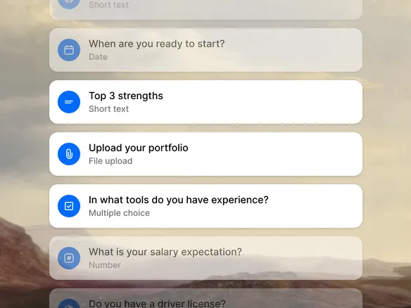 Knockout question types in Join: single-select, multi-select, numeric, date