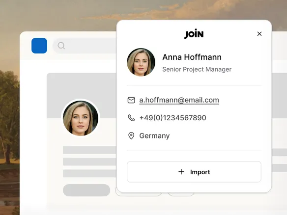 Join Chrome sourcing extension on a LinkedIn profile